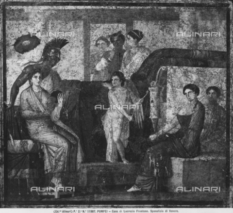... Fresco dating from the third Pompeiian style, ...