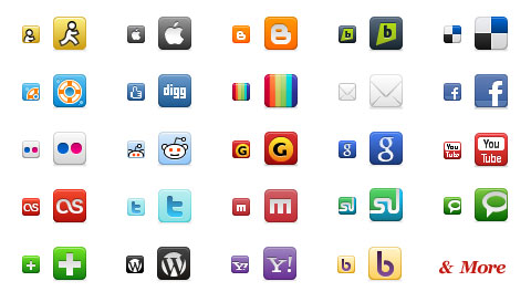 80 Refined Social Networking Icons For Free - Web Resources ...