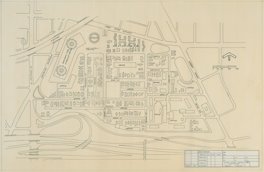 Burns-Jackson Project: Site Plan (n.d.) // Bertrand Goldberg American, 1913-1997