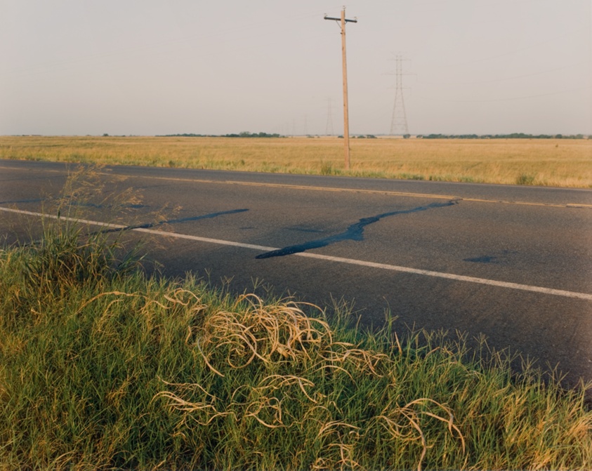 State Highway 74, 7.3 miles south of the former Hub Cafe, outside Crescent, Oklahoma, from the series
