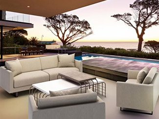 Ohana Outdoor Patio Wicker Furniture 7-Piece Luxury Seating Set with Tall  Back and Sunbrella Cushions