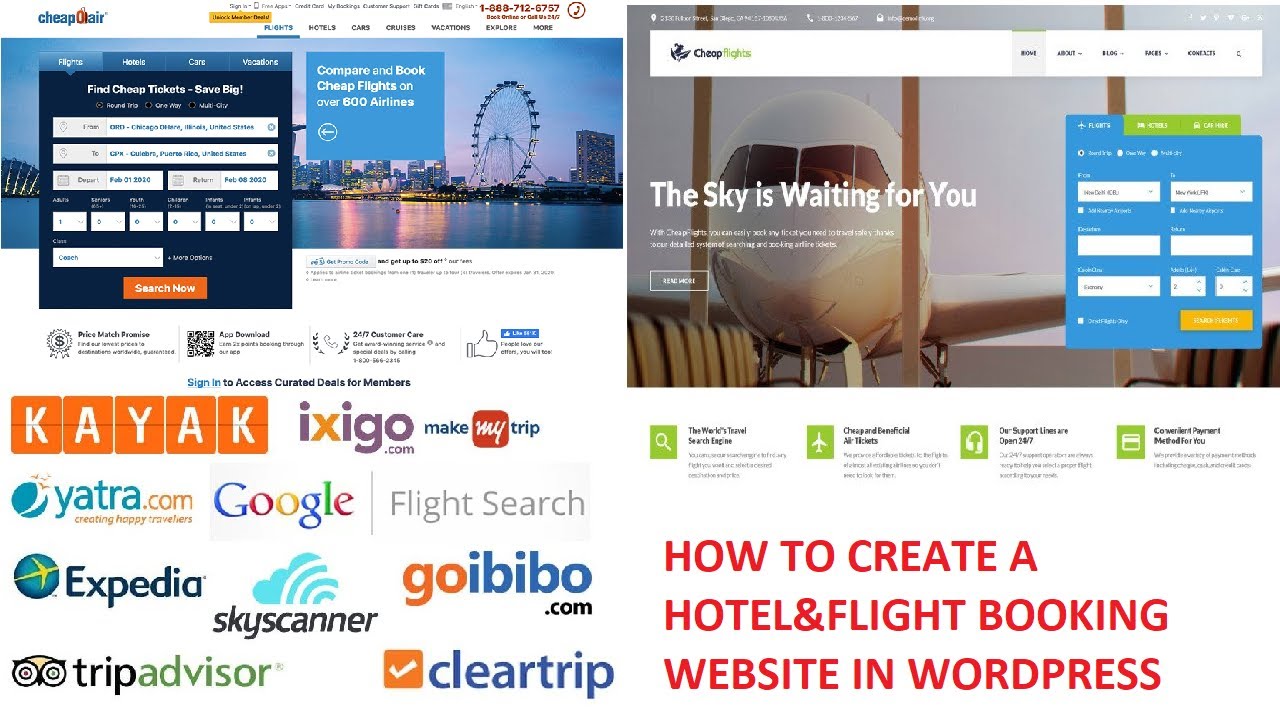 How to Create a Hotel&Flight booking Website in WordPress Like MakemyTrip,Yatra.com
