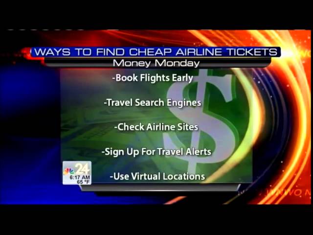 Ways to find cheap airline tickets
