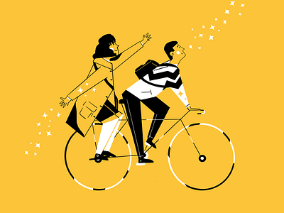 Dating Amber digitalart drawing editorial flat girl character illustration movie procreate art stars