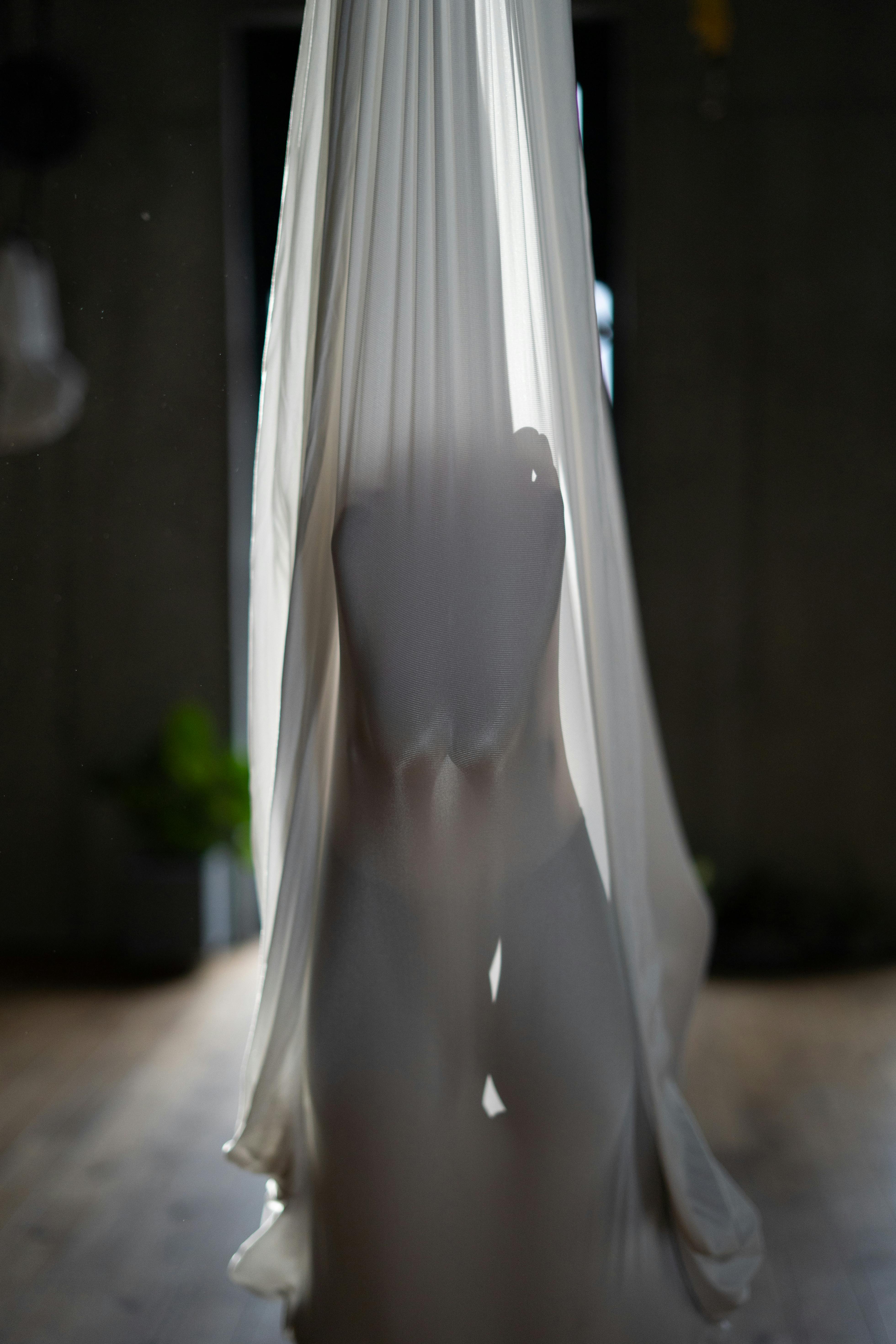 white dress on white hanger