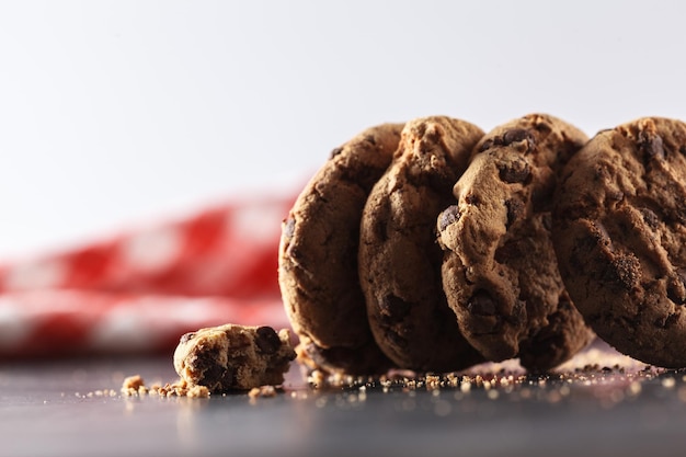 Free photo chocolate cookies