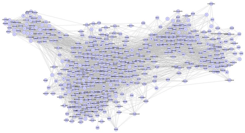 mc-50 map of FlickrLand: flickr's social network