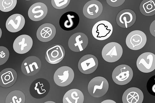 Logo of social media icons marketing network Facebook, Instagram, YouTube, Twitter and WhatsApp on the internet