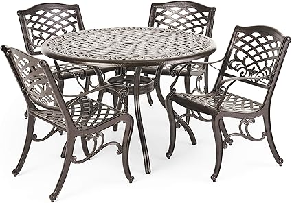 Antique Cast Iron 4 Piece Patio Furniture Set/grapevine Iron Lawn Furniture  L 