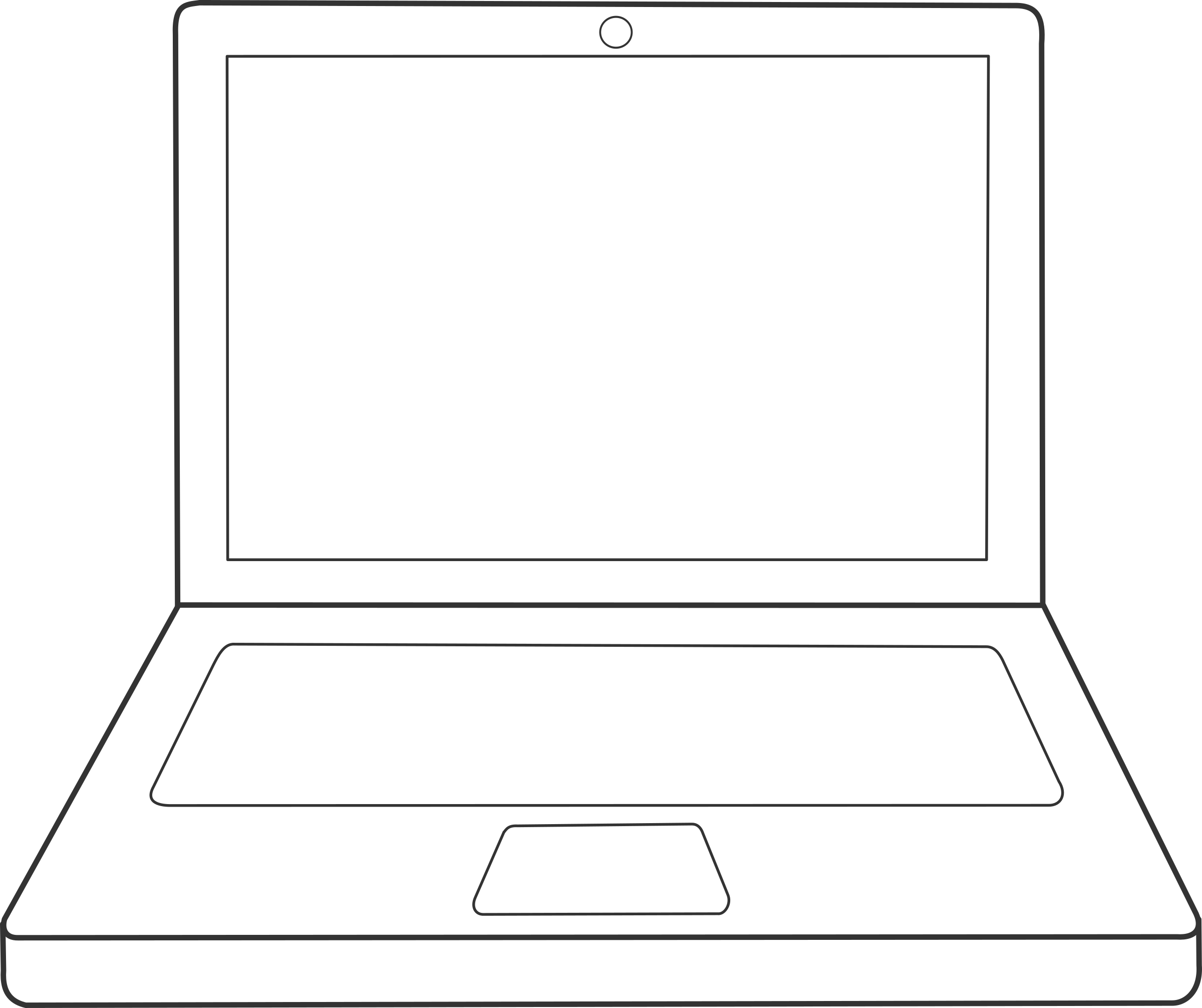 Clipart - ordinateur portable \/ laptop